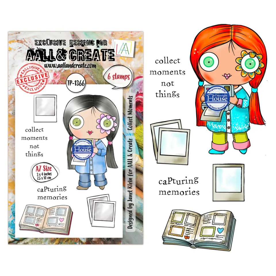 AALL and Create TP-1366 Collect Moments Stempelset A7 Text