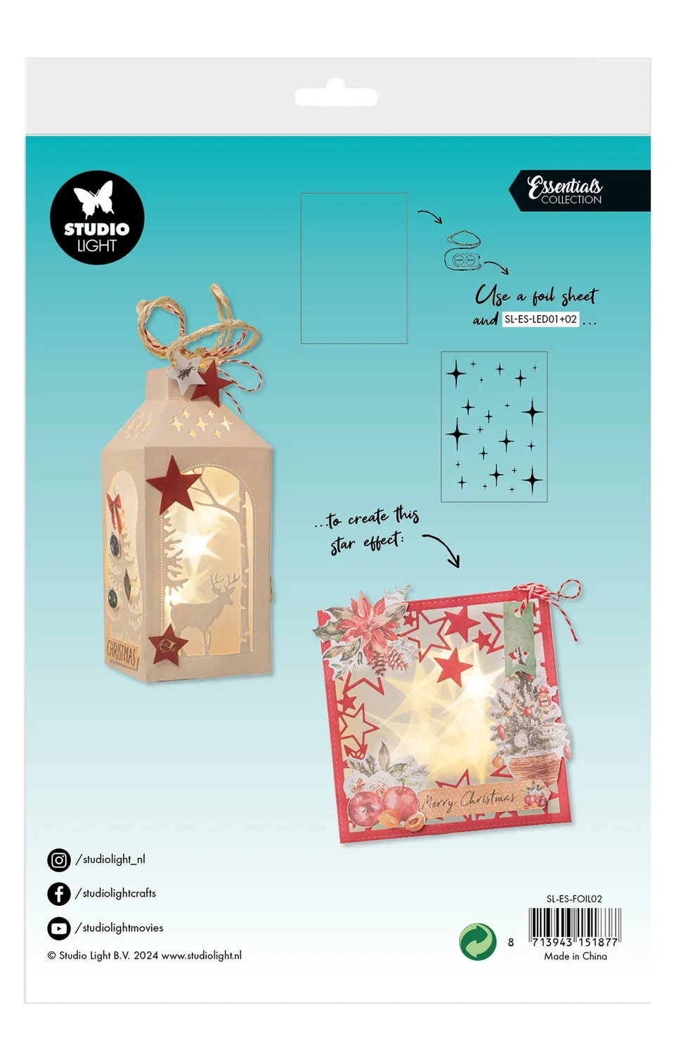 StudioLight Essentials Star Foil Folie 6 Blatt Sternenglanz
