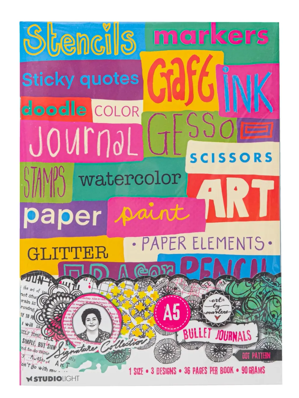 Art by Marlene Signature Bullet Journal A5 3er-Pack