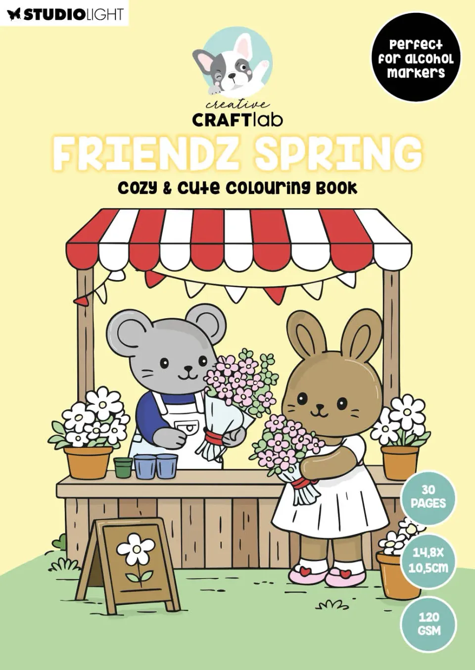 Creative Craftlab Friendz Spring Malbuch 30 Blatt