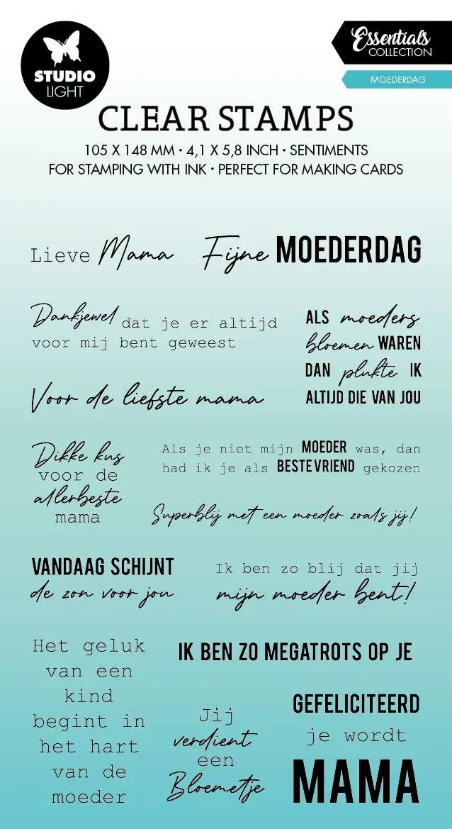 Studio Light Essentials Clear Stempel Moederdag 93x136mm