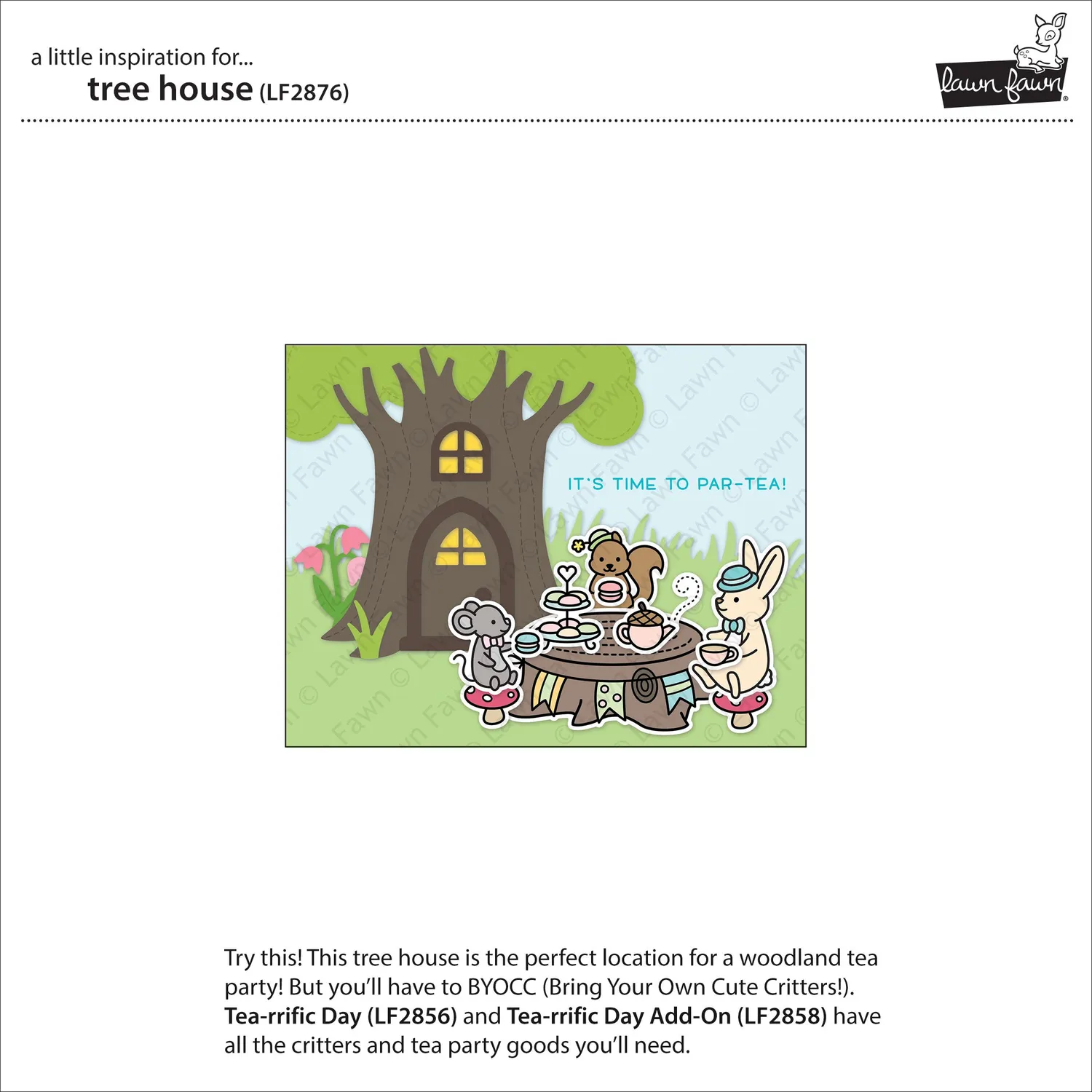 Lawn Fawn Tree House Stanzschablonen Baumhaus LF2876