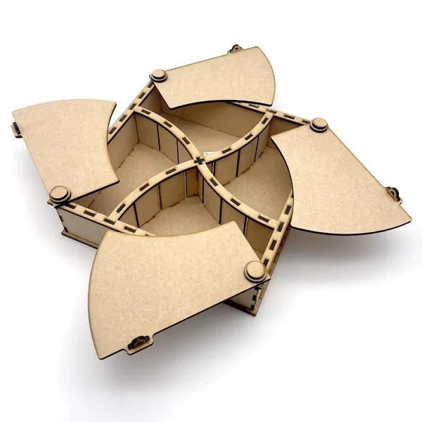 Lavinia-Stamps Swirl Aufbewahrungsbox MDF 4 Deckel