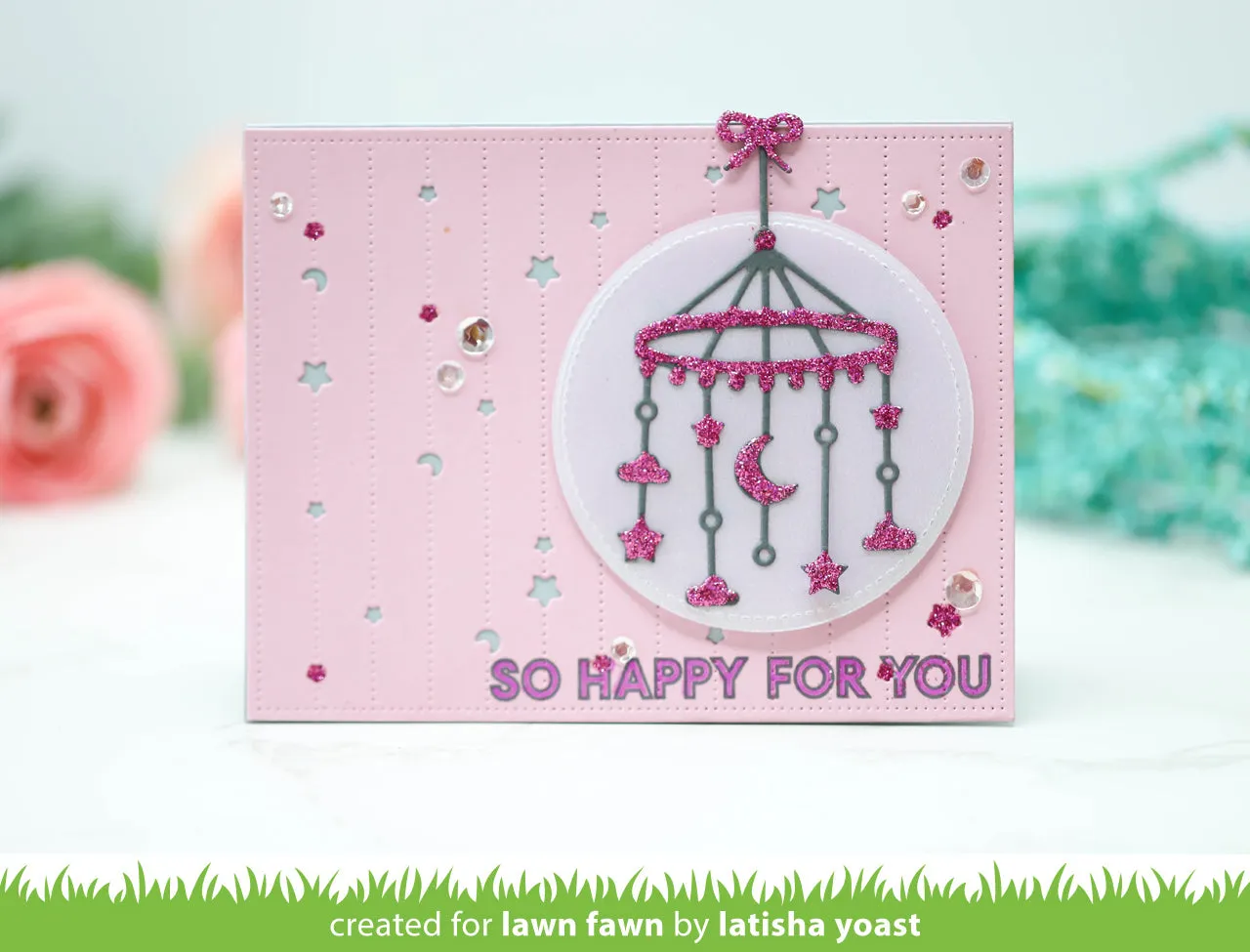 Lawn Fawn Moon and Stars Mobile Stanzschablone