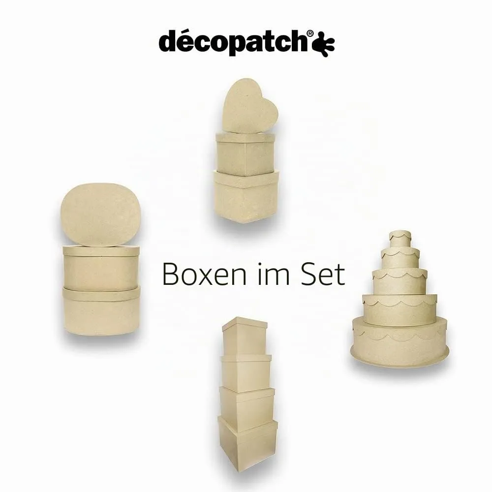 décopatch Boxen oval Größe 3 Bastelbox