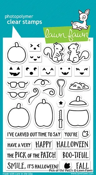 Lawn Fawn Pick of the Patch Stempel Halloween Kürbis