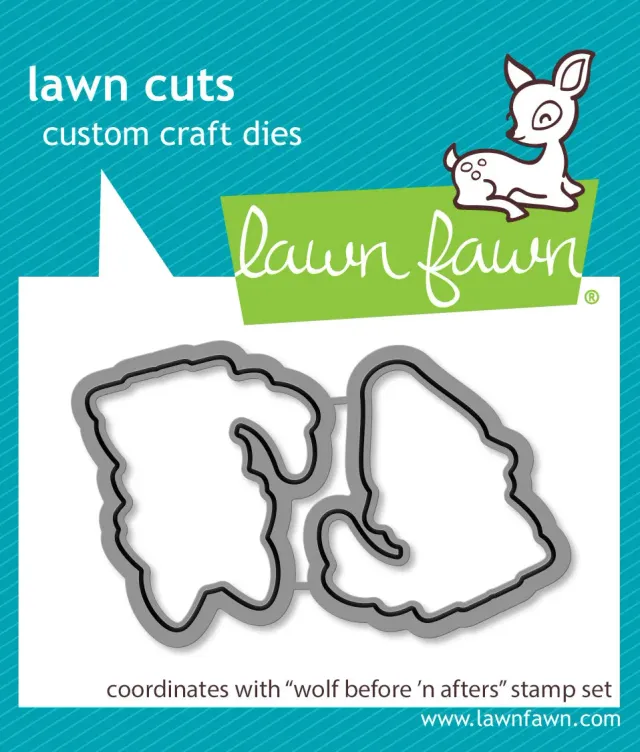 Lawn Fawn Wolf Before 'n Afters LF3222 Stanzen Wolf