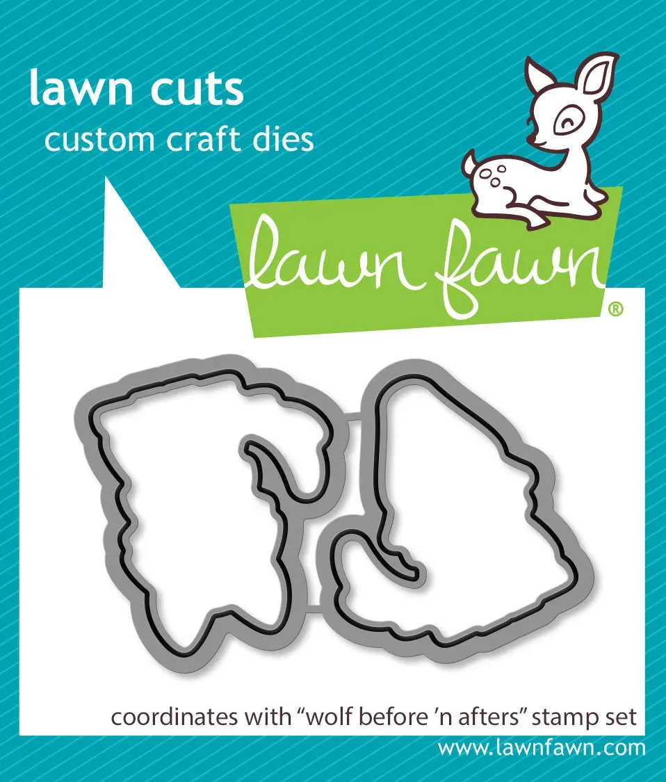 Lawn Fawn Wolf Before 'n Afters LF3222 Stanzen Wolf