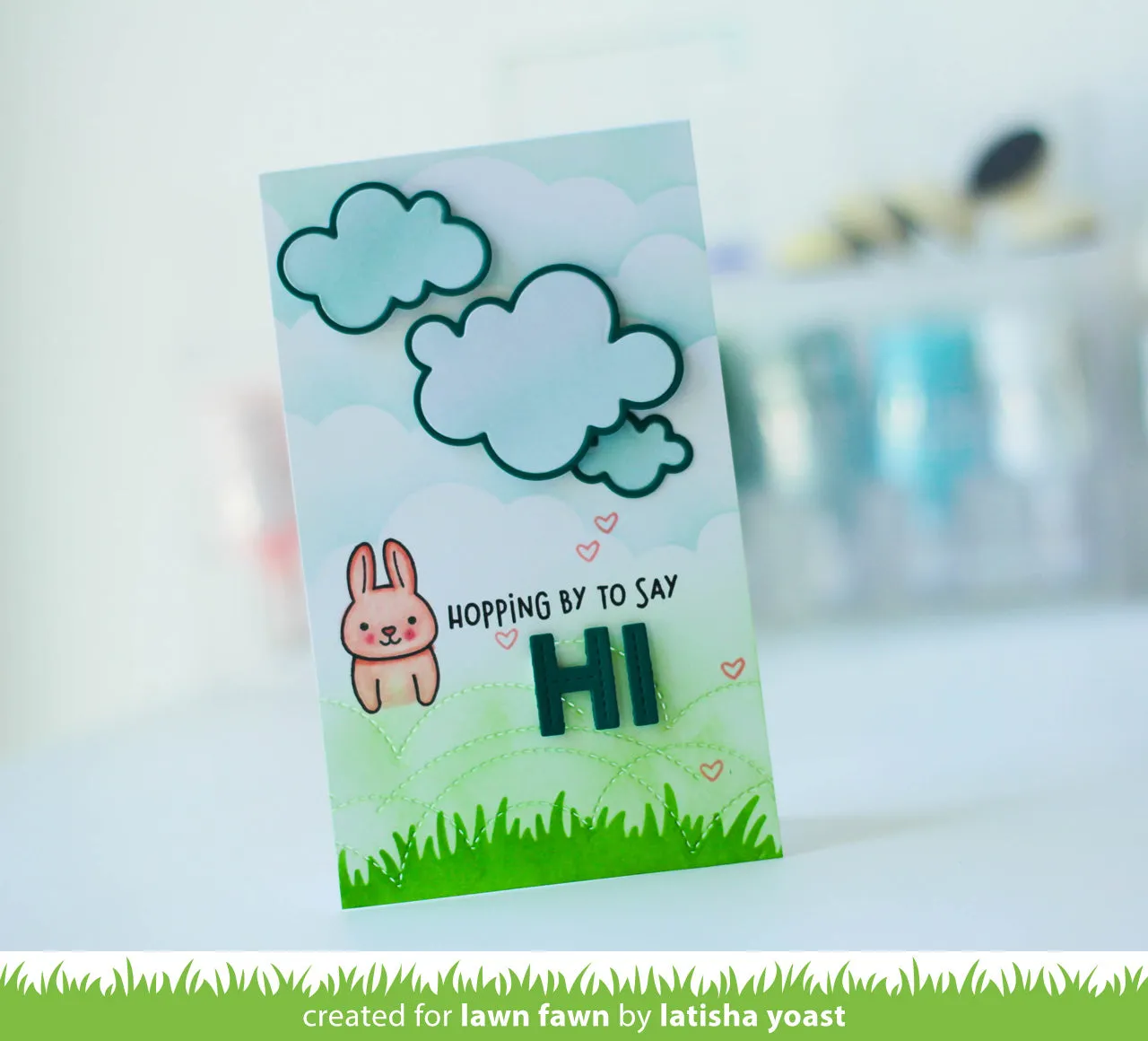 Lawn Fawn Grassy Hillside LF2248 Schablonen 3er Set Hügel