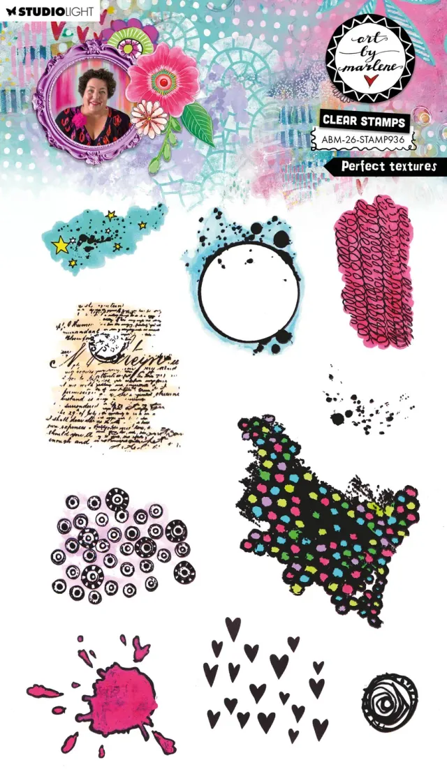 Art by Marlene 2026 Perfect Textures Clear Stempel
