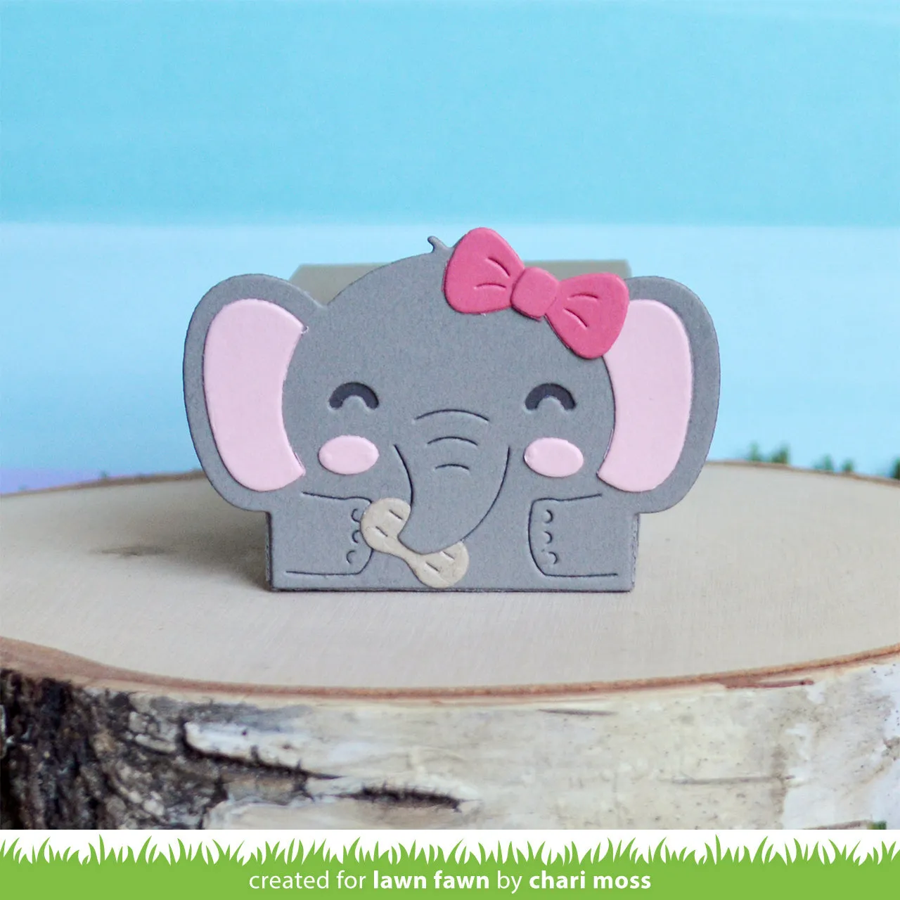Lawn Fawn Tiny Gift Box Elephant LF3100 Stanzschablonen