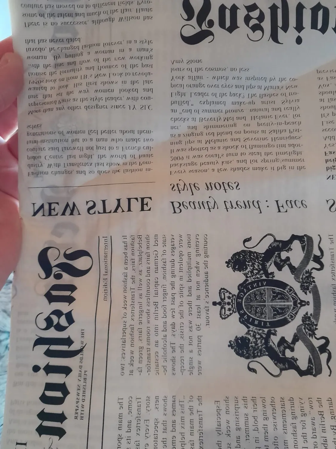 décopatch Papier C771O 3 Bögen Handschrift Gedicht