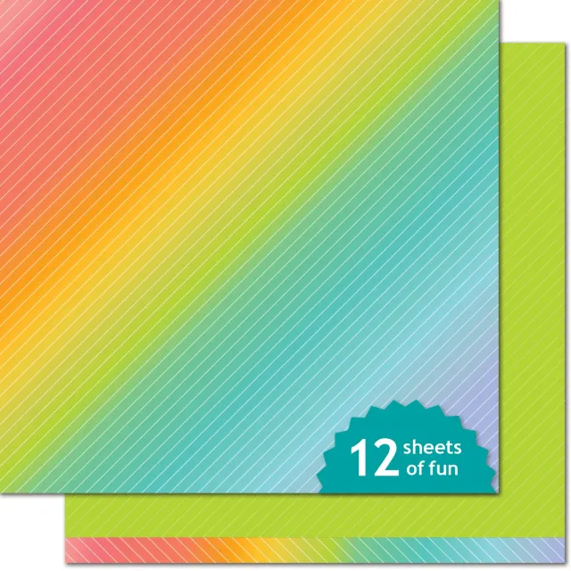 Lawn Fawn Green Clover Papier 12x12 Designpapier Grün