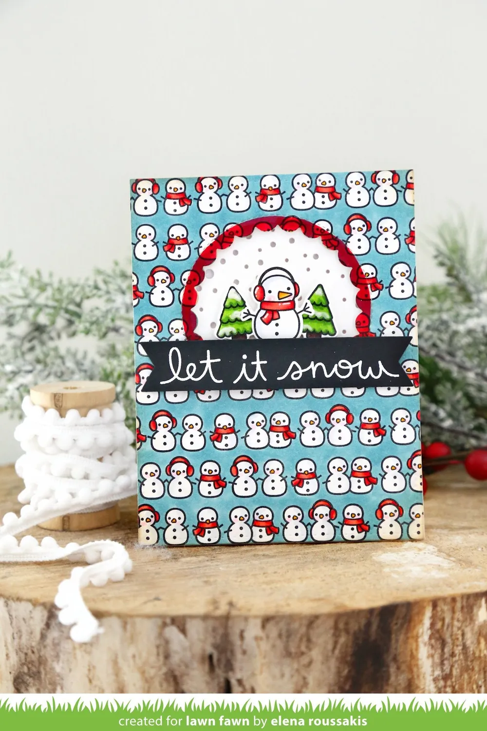 Lawn Fawn Winter Scripty Sentiments Stempelset Schriftzüge