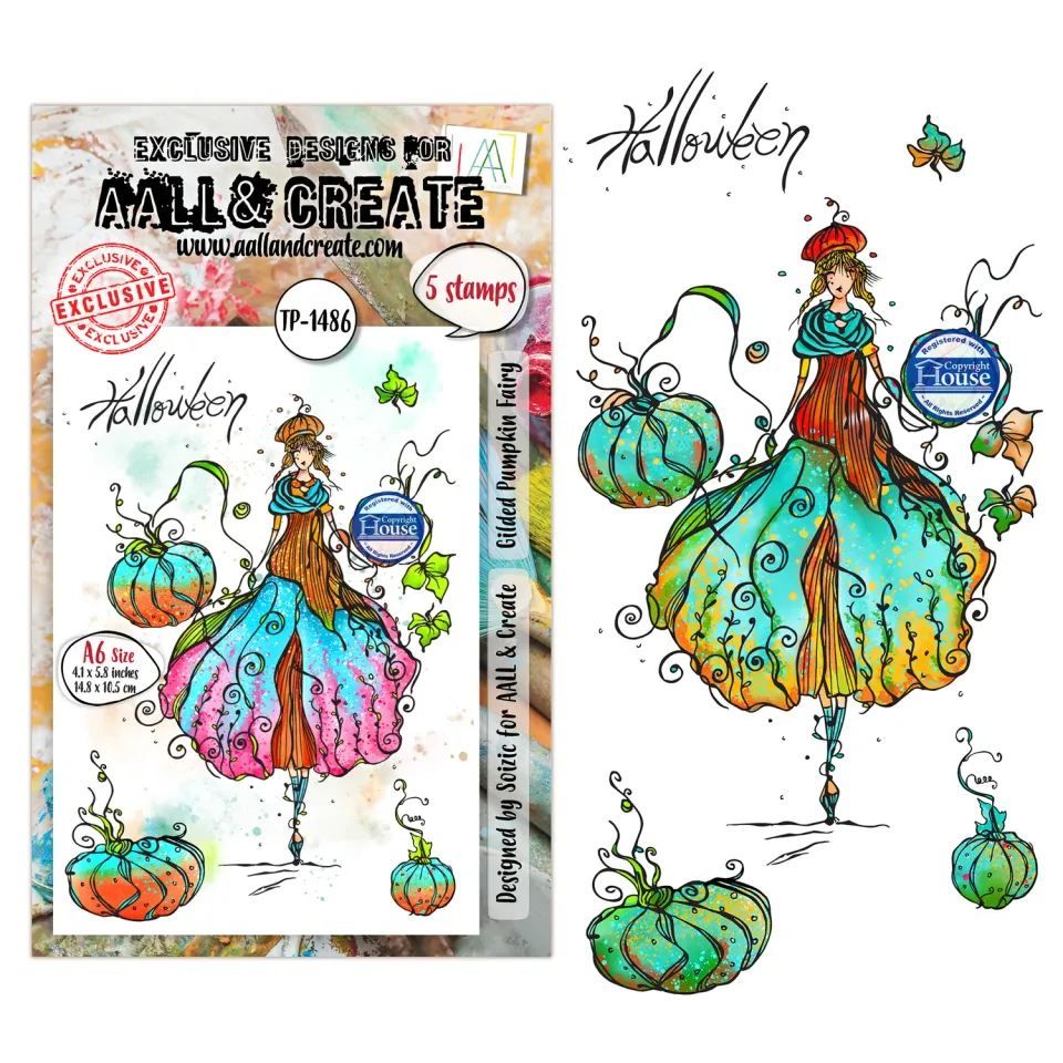 AALL and Create TP-1486 Stempelset Gilded Pumpkin Fairy A6