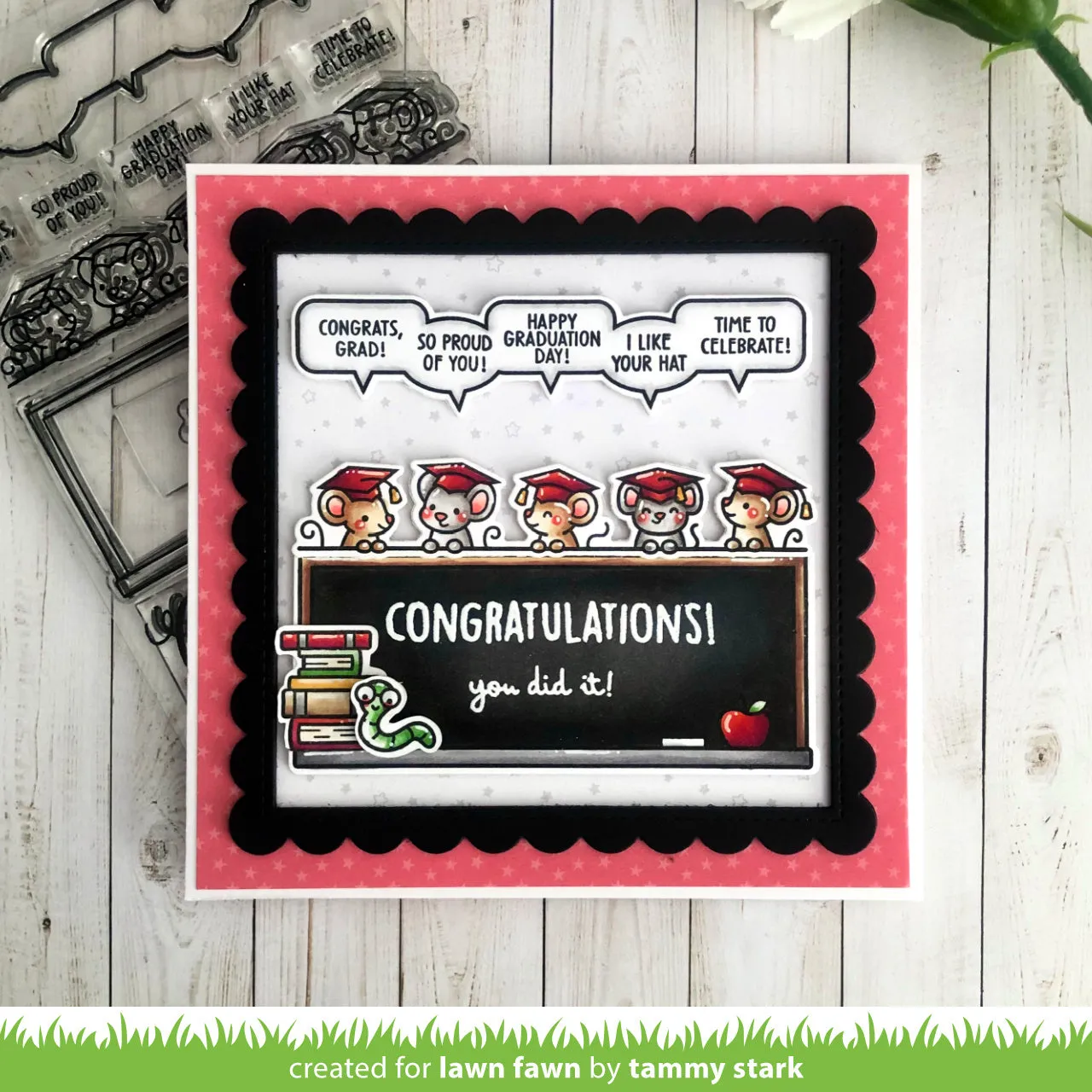 Lawn Fawn Simply Celebrate Graduation Stempelset