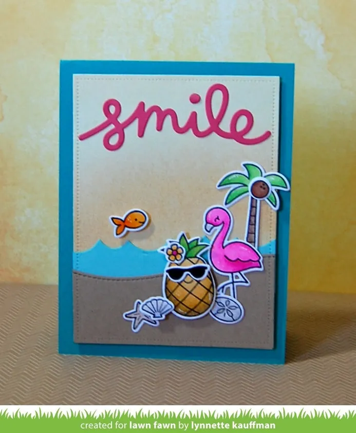 Lawn Fawn Scripty Smile LF1198 Stanzschablone 8,9 cm Schreibschrift