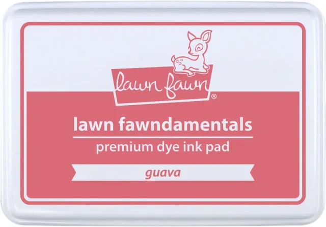 Lawn Fawn Guava Stempelkissen Pink Wassermalfarbe