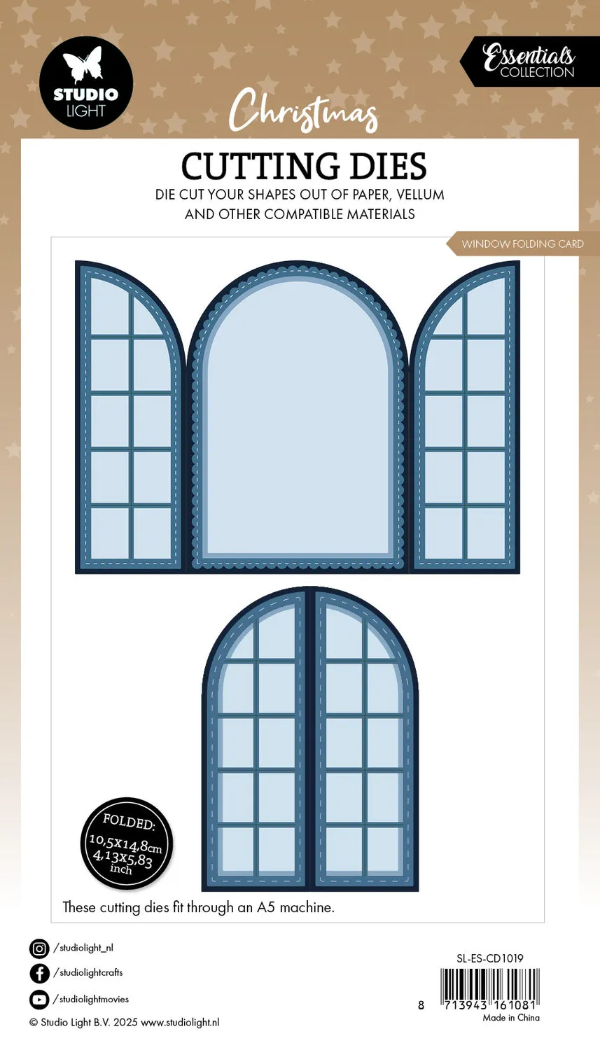 Studio Light Essentials Stanzschablone Fenster-Klappkarte