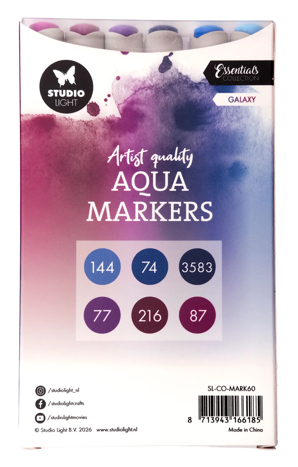 Studio Light Essentials Galaxy Aqua Marker 6 Stück Set