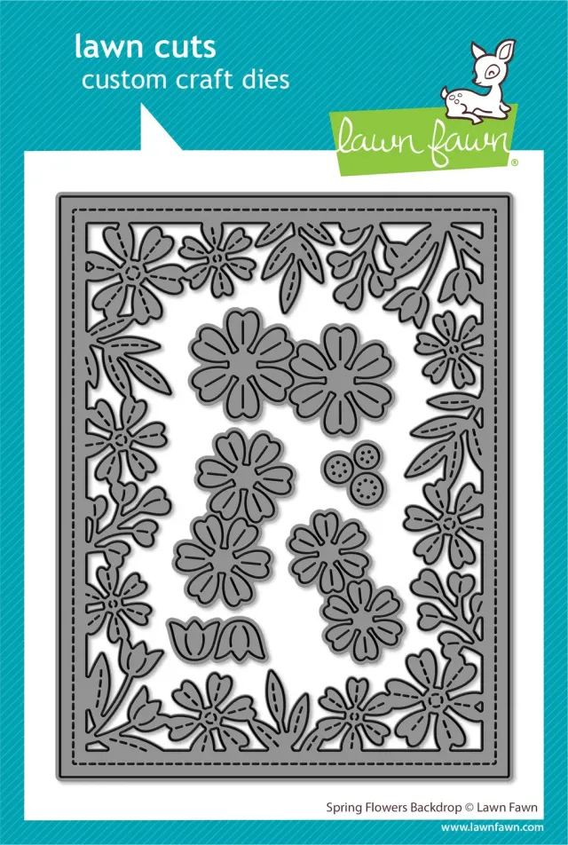 Lawn Fawn Spring Flowers Backdrop LF2818 Stanzschablone