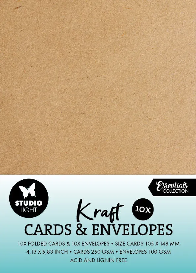 StudioLight Essentials Karten & Umschläge Kraft A6 für Stempel