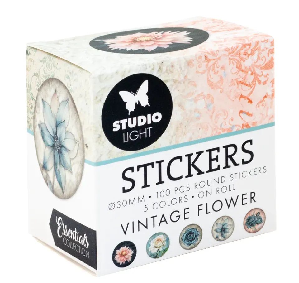 StudioLight Essentials Vintage Flower Sticker Vintageblumen