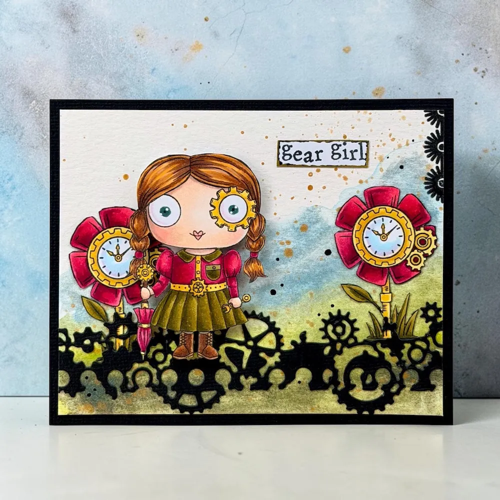 AALL and Create TP-1371 Gear Girl Stempelset A7 Janet Klein