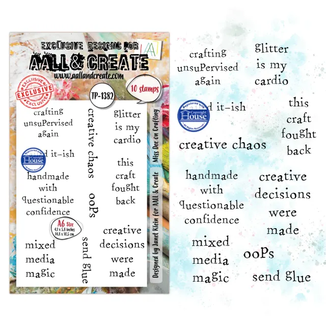 AALL and Create TP-1382 Miss Dee Stempelset A6 Nähen