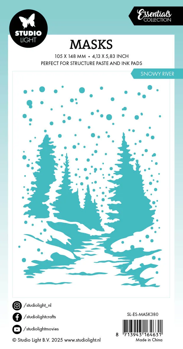 StudioLight Essentials Mask Snowy River 105x148 mm