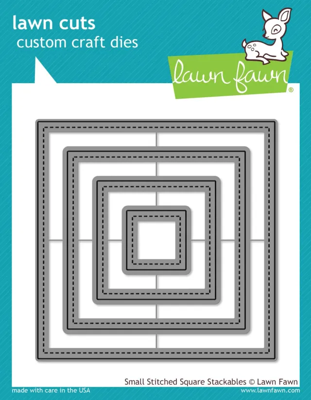 Lawn Fawn Small Stitched Square Stanzschablonen 4-tlg genäht