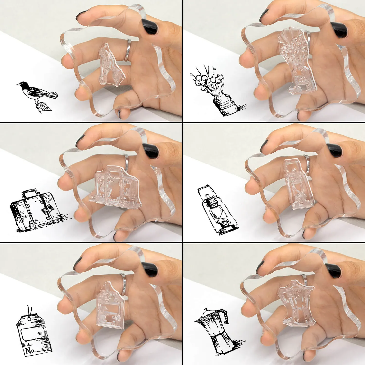 Ieebee A Postcard Silikonstempel Postkartenmotiv