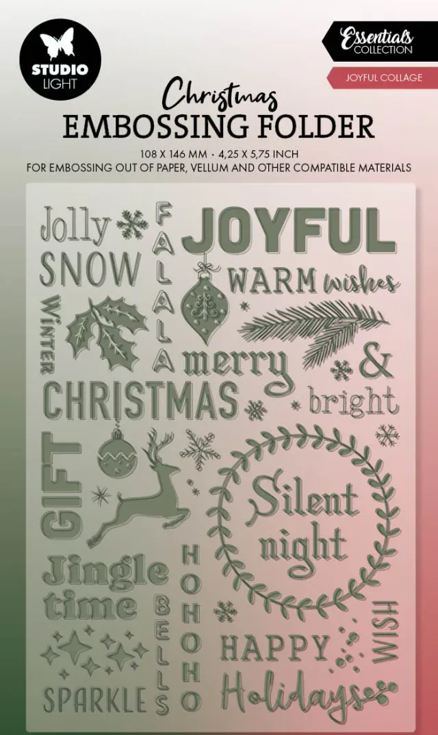 StudioLight Essentials Embossing Folder Prägefolder Joyful