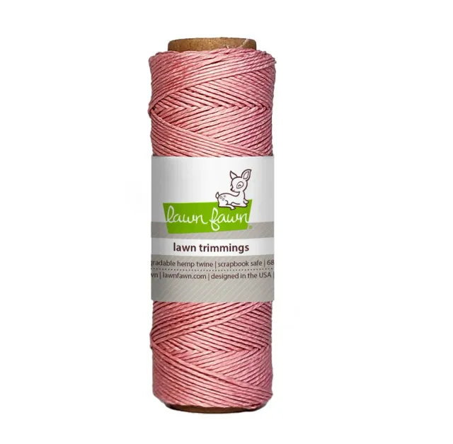 Lawn Fawn Lawn Trimmings Dusty Rose Hanfkordel Rosa 62m