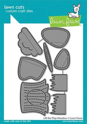 Lawn Fawn Lawn Cuts Lift the Flap Meadow Stanzschablonen interaktiv