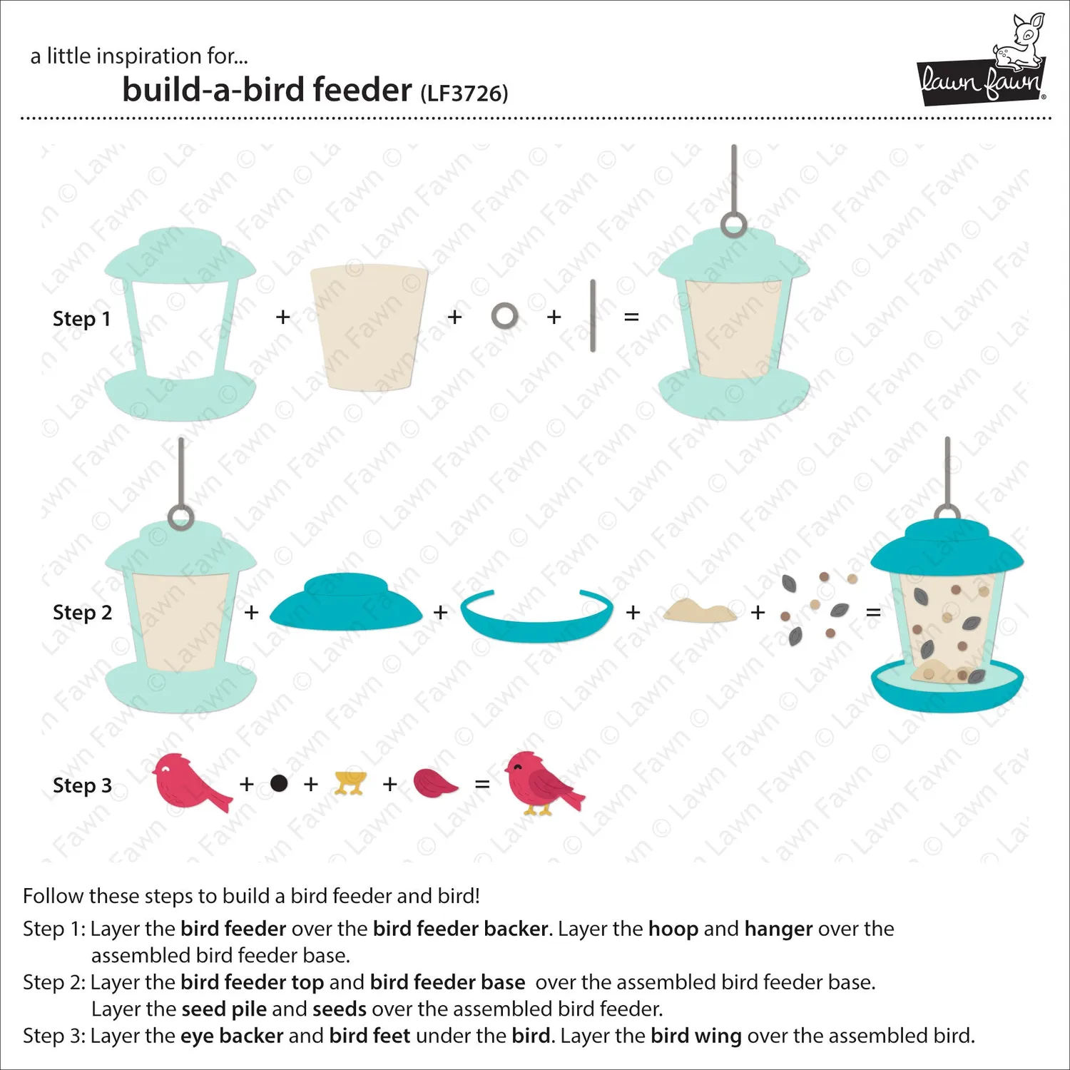 Lawn Fawn Build-A-Bird Feeder Stanzen Futterhaus