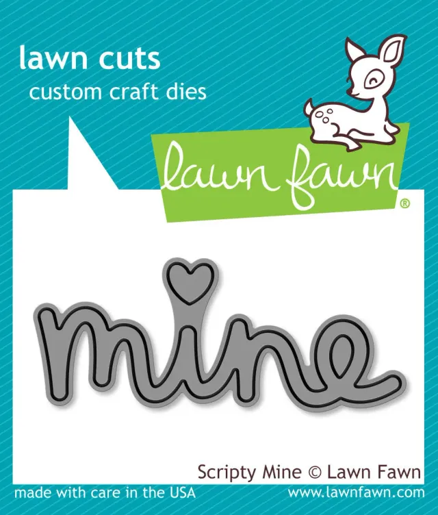 Lawn Fawn Lawn Cuts Scripty Mine Stanzschablone Schriftzug