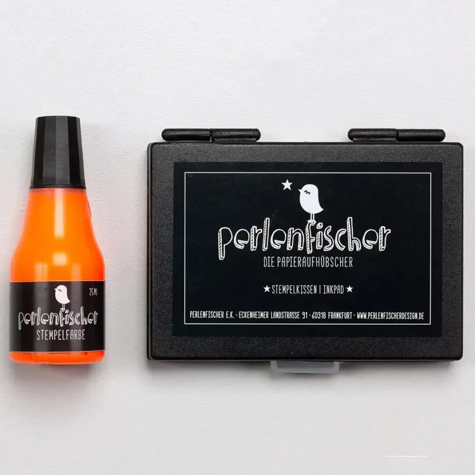 Perlenfischer Stempelkissen Set Neon Orange 25 ml
