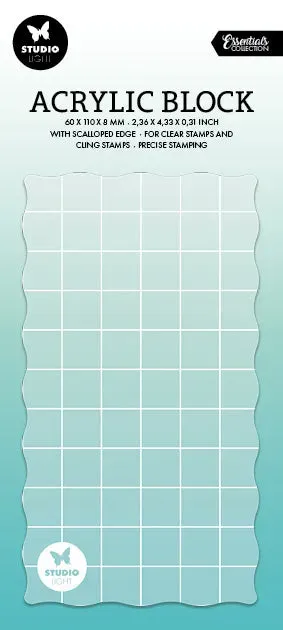 StudioLight Essentials Acrylstempelblock 60x110x8 mm