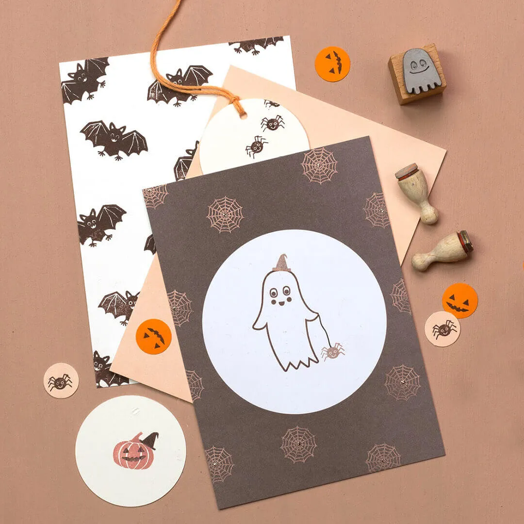 Perlenfischer Spinnennetz Stempel Halloween 17x17 mm