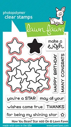 Lawn Fawn How You Bean Star Add-On Stanzschablonen