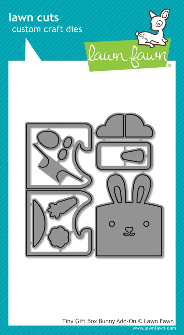 Lawn Fawn Lawn Cuts Tiny Gift Box Bunny Add-On Stanzschablone Hase