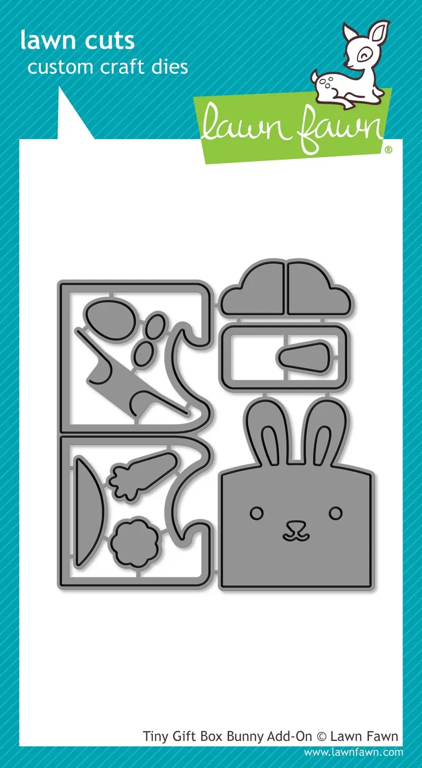 Lawn Fawn Lawn Cuts Tiny Gift Box Bunny Add-On Stanzschablone Hase