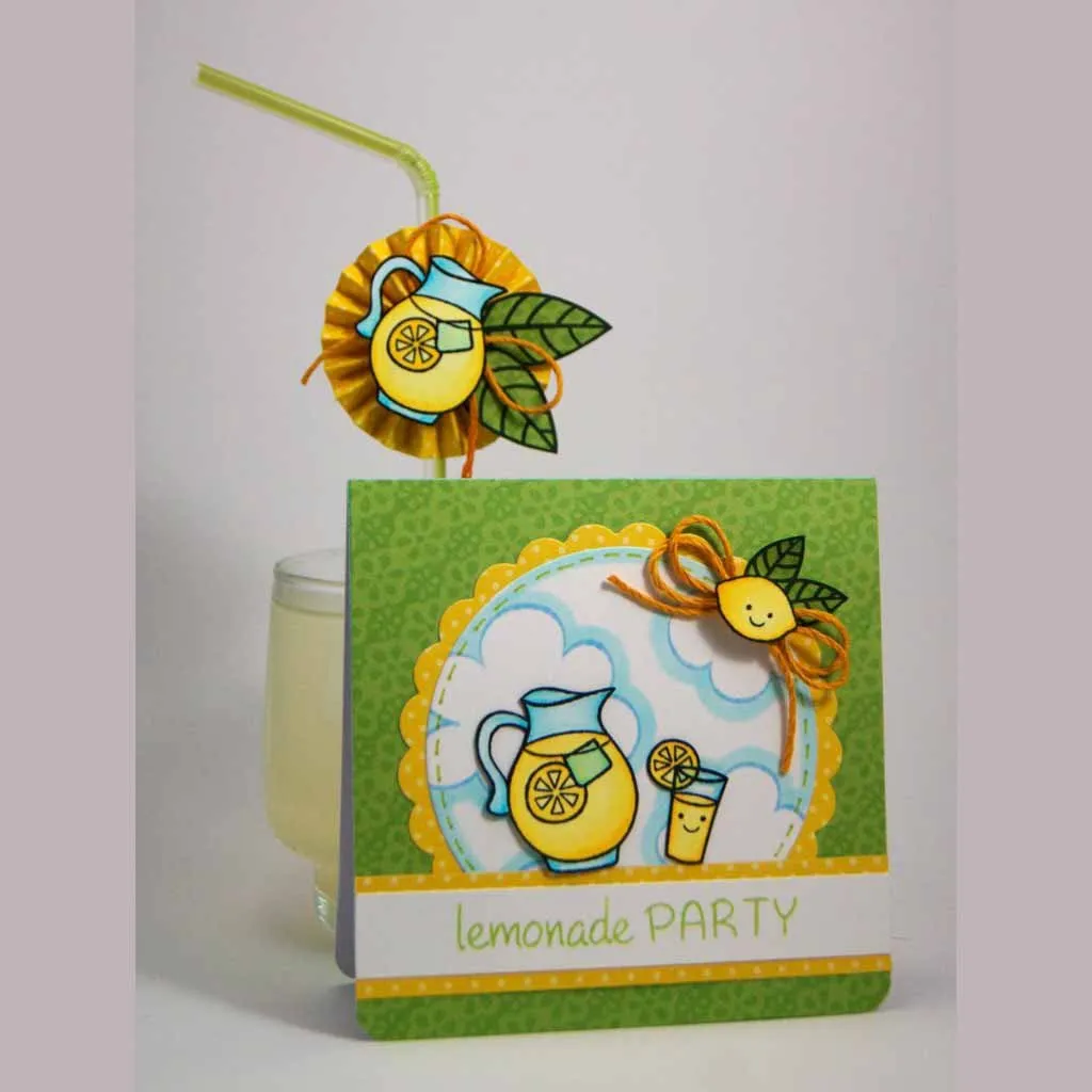 Lawn Fawn Make Lemonade Stempelset Mini Zitrone Sommer