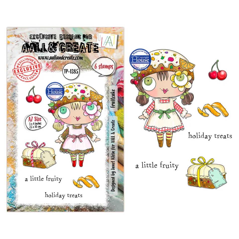 AALL and Create TP-1385 Fruitcake Stempelset A7 klar
