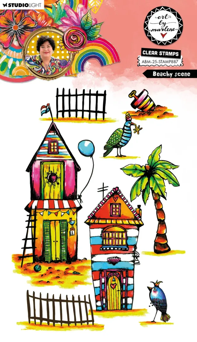 StudioLight Art by Marlene 2025 Klartextstempel Beachy Scene