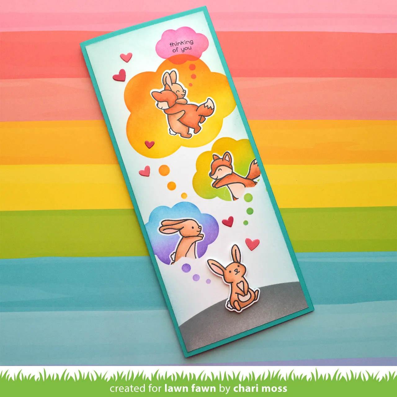 Lawn Fawn Thought Bubbles Schablone Sprechblasen 15x15