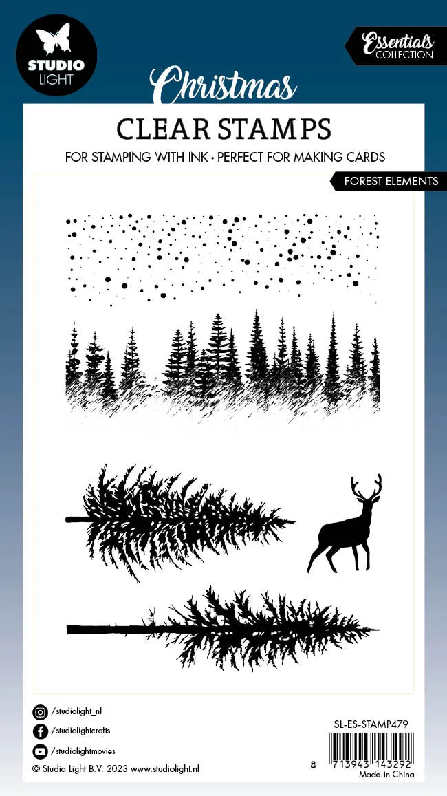 StudioLight Essentials Forest Elements Clear Stamp Wald