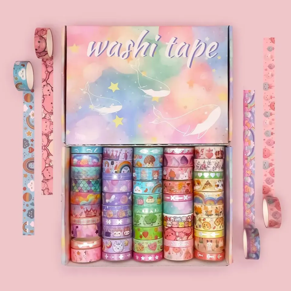 Ieebee Cartoon Party Washi Tape Set 50 Rollen Holografisch