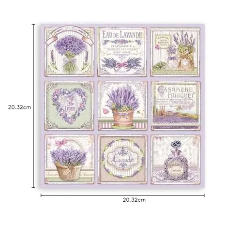 Stamperia Provence SBBS53 Scrapbook-Pad 20,3x20,3 cm